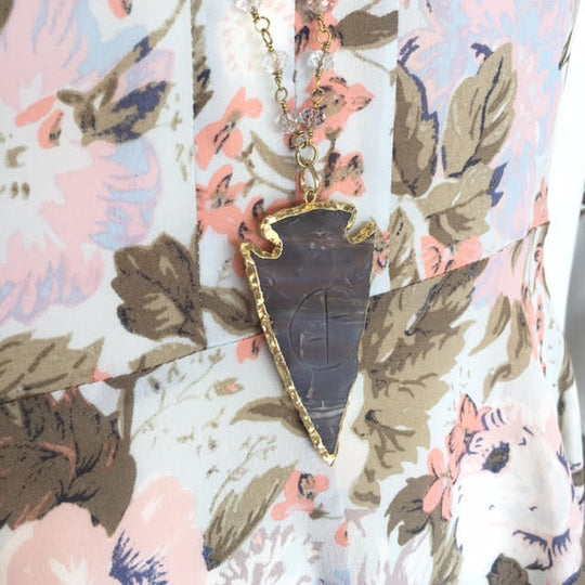 Flint Arrow Necklace