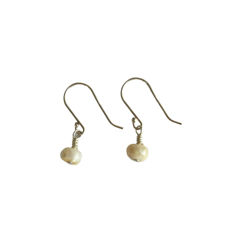 Freshwater Pearl Earrings - Silver