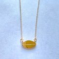 Gold Football Charm Necklace