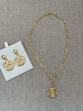 Lilly Logo Necklace - Gold