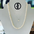 Freshwater Pearl Necklace (Silver)