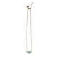 'Teri' (Amazonite) Necklace - Gold