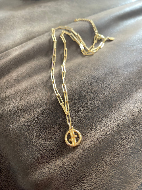 Lilly Logo Necklace Mini - Gold