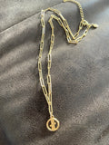 Lilly Logo Necklace Mini - Gold