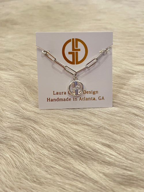 Lilly Logo Necklace Mini - Silver