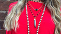 'Teri' (Black Onyx) Necklace - Gold
